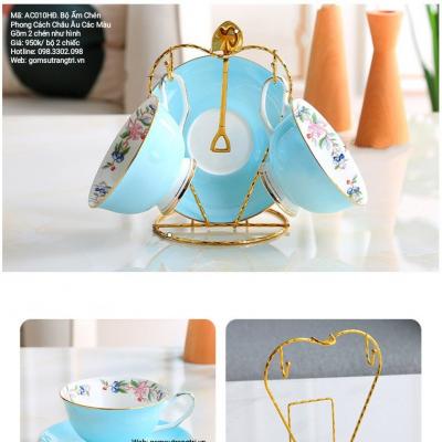 Bộ Ấm Chén Phong Cách Châu Âu Các Màu